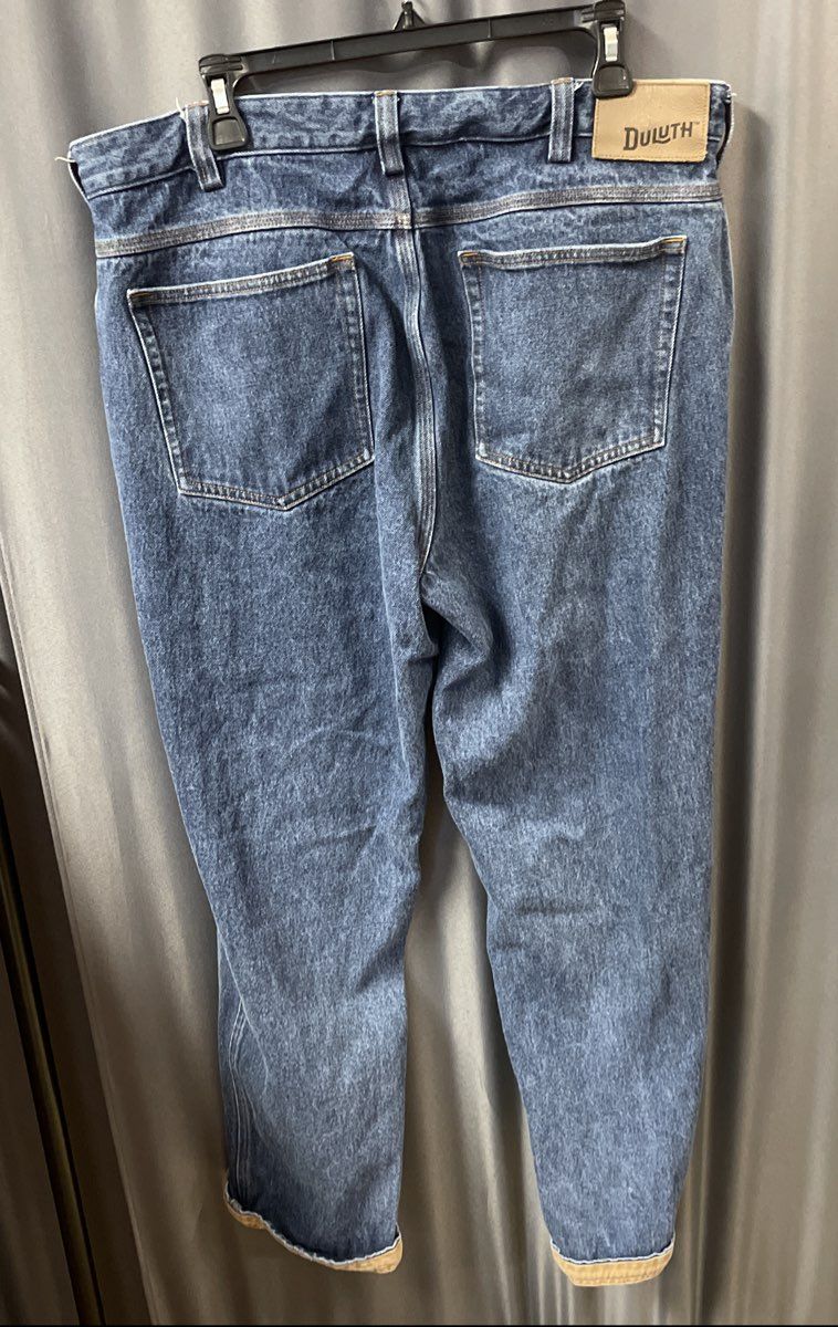 Duluth Trading Men's Blue Ballroom Jeans Relaxed Fit 100% Cotton Sz 36x30