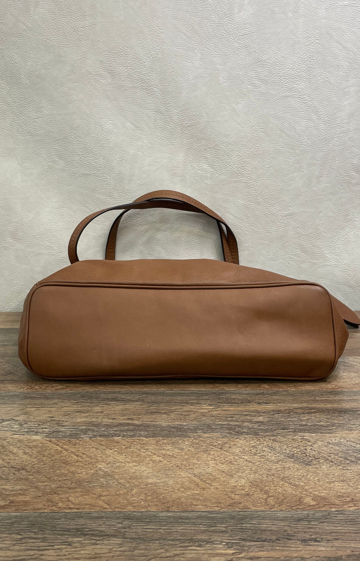 Coach Brown Signature Embossed Leather Taylor Tote Bag F31404