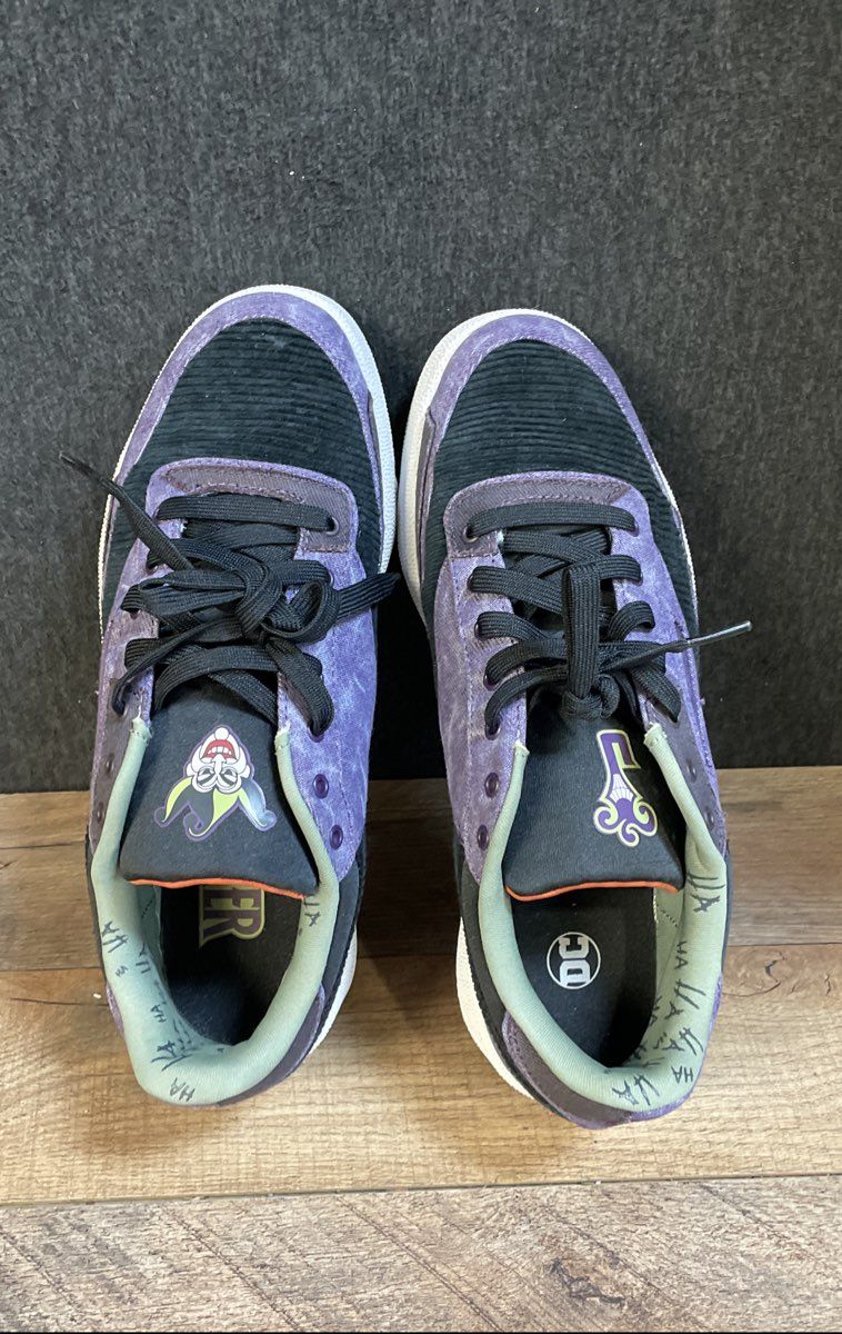 Reebok Club C 85 The Joker Purple Black Low Top Sneakers Size 8.5