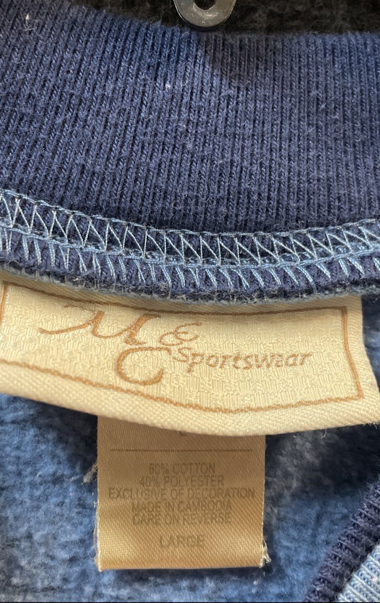 M&C Sportswear Women's Light Blue Embroidered Grandkids Sweatshirt Sz L