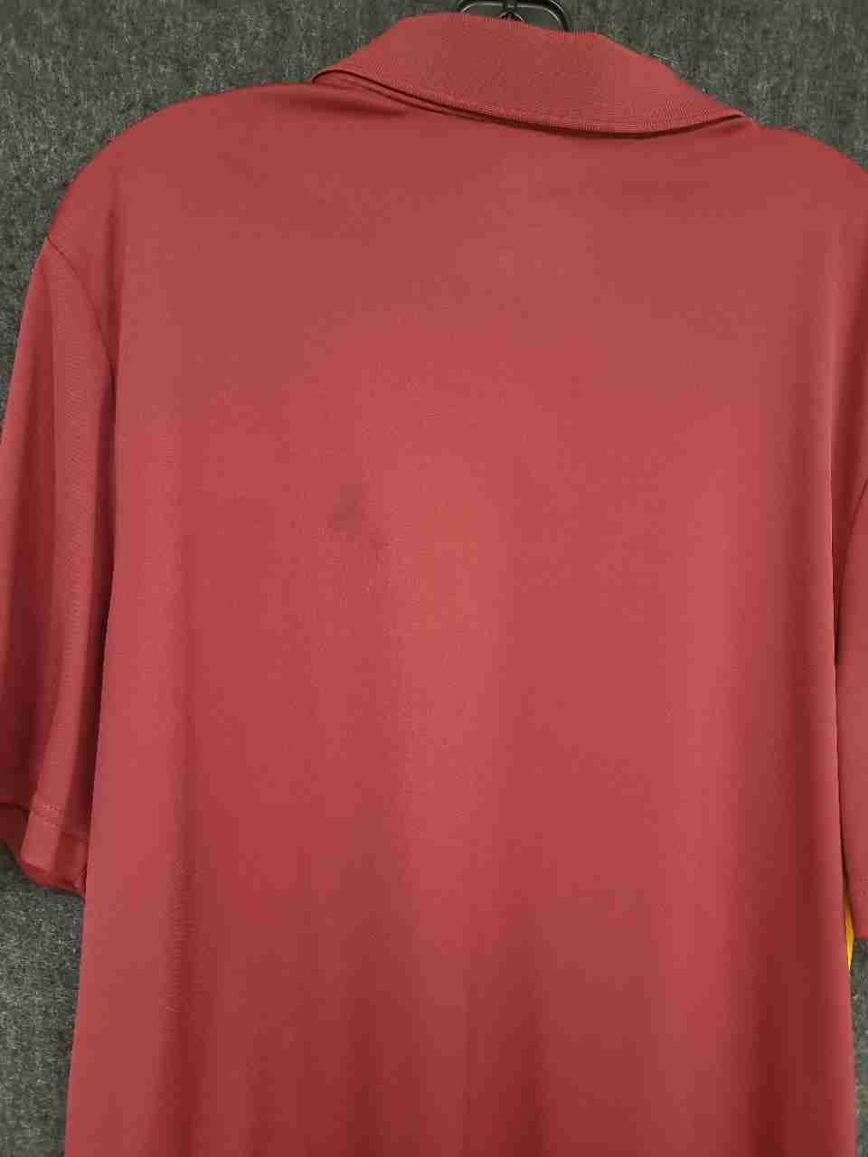 NFL Team Apparel Men's Washington Redskins Polo Shirt Burgundy Gold TX3 Cool L