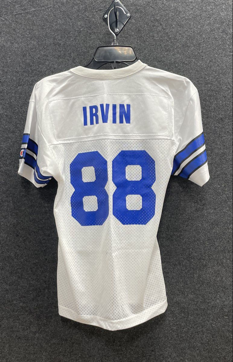 Vintage 90s Champion Dallas Cowboys Michael Irvin Football Jersey White Sz M