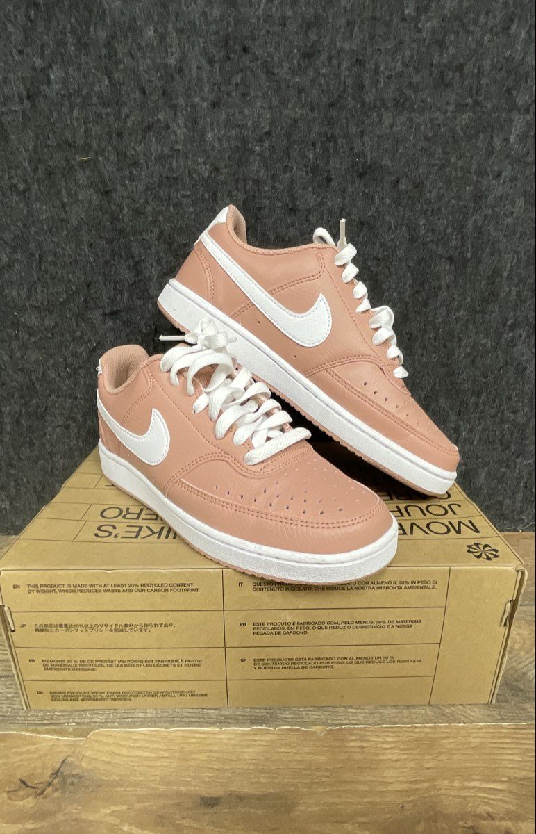 Nike Court Vision Lo NN Rose Whisper White Women's Sneakers Size 6.5