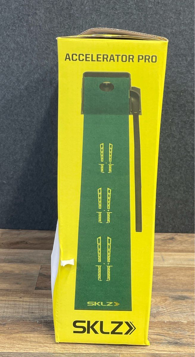 Sklz Accelerator Pro True-Roll Golf Putting Mat with Ball Return System