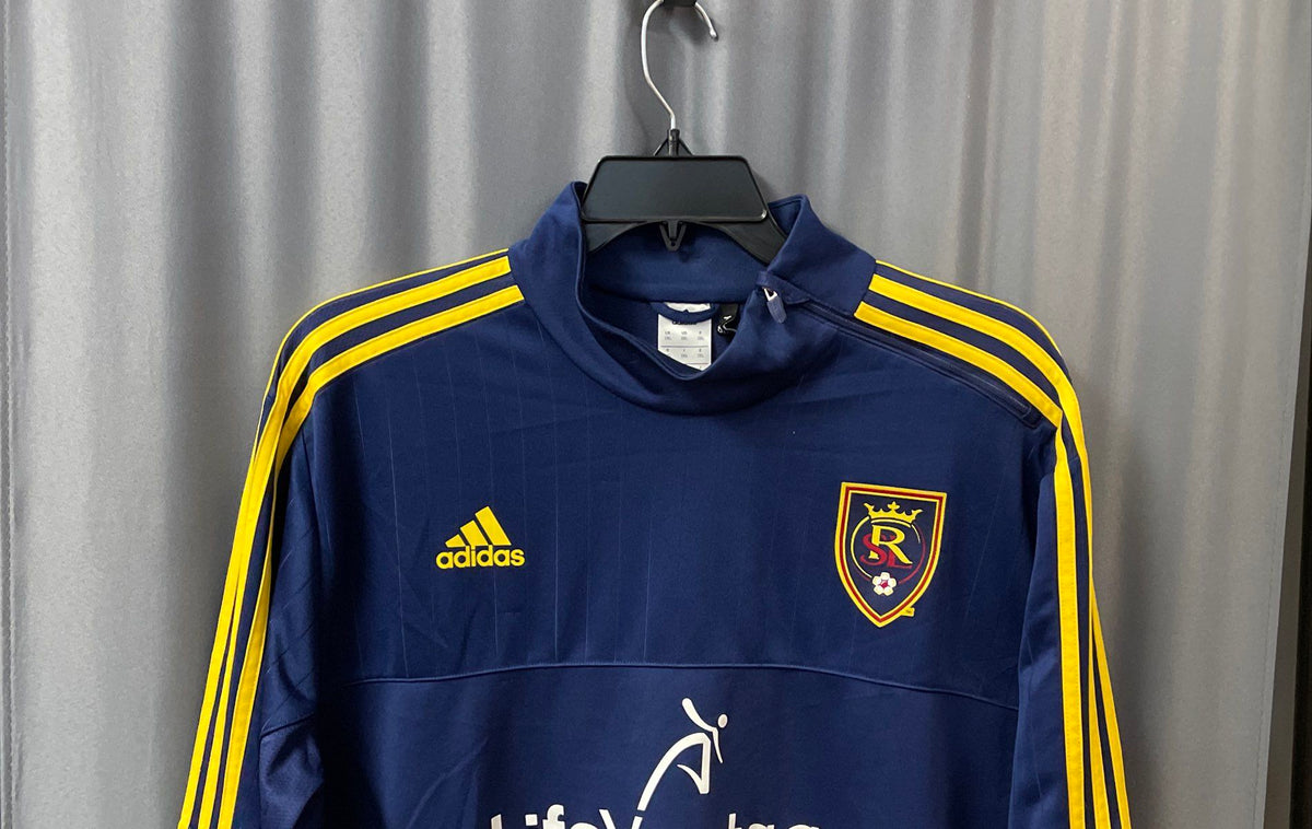 Adidas Men's Real Salt Lake MLS Blue Climacool Pullover Training Top Sz 2XL