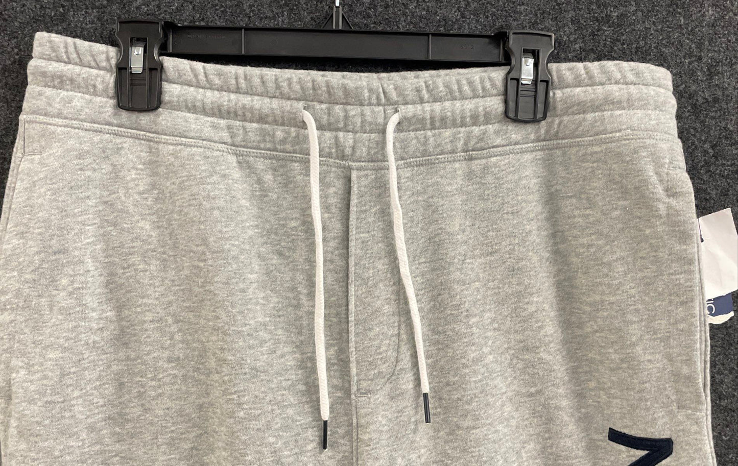 Nautica Men's Grey Heather Super Soft Fleece Logo Sweatpants Joggers NWT Sz M
