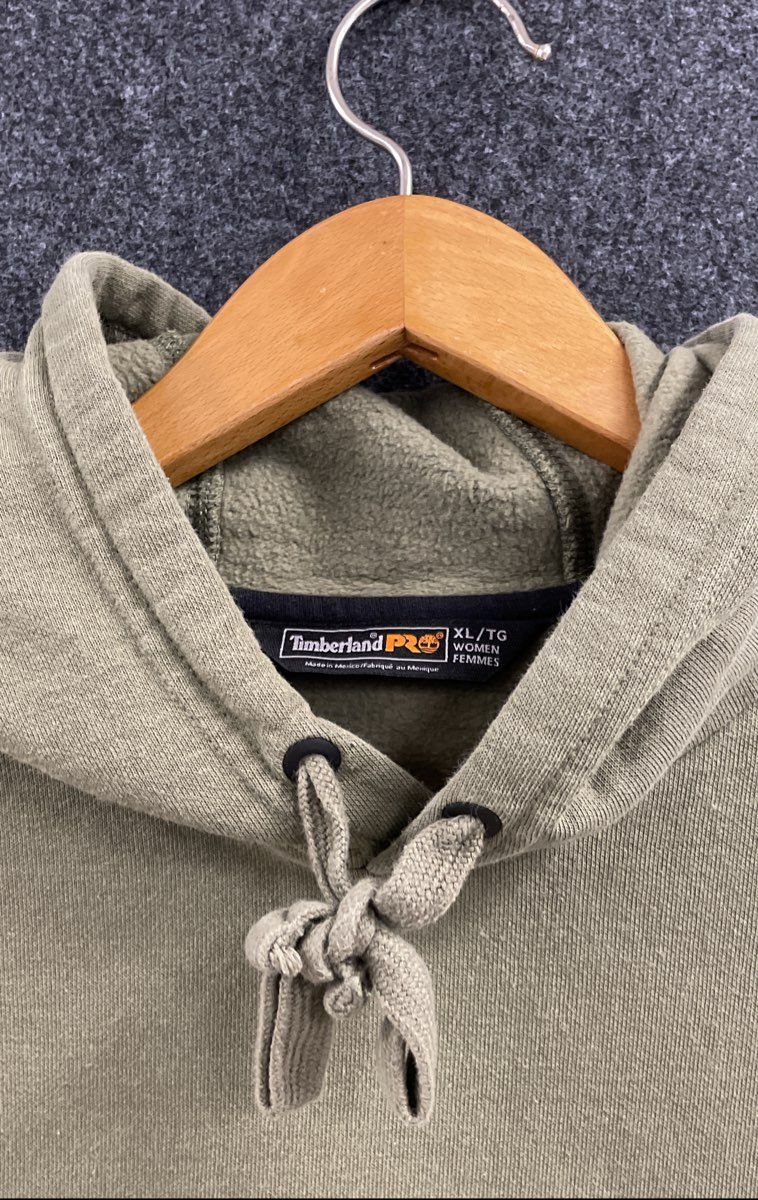 Timberland PRO Women's Olive Green Original Fit Logo Hoodie Sweatshirt Sz XL