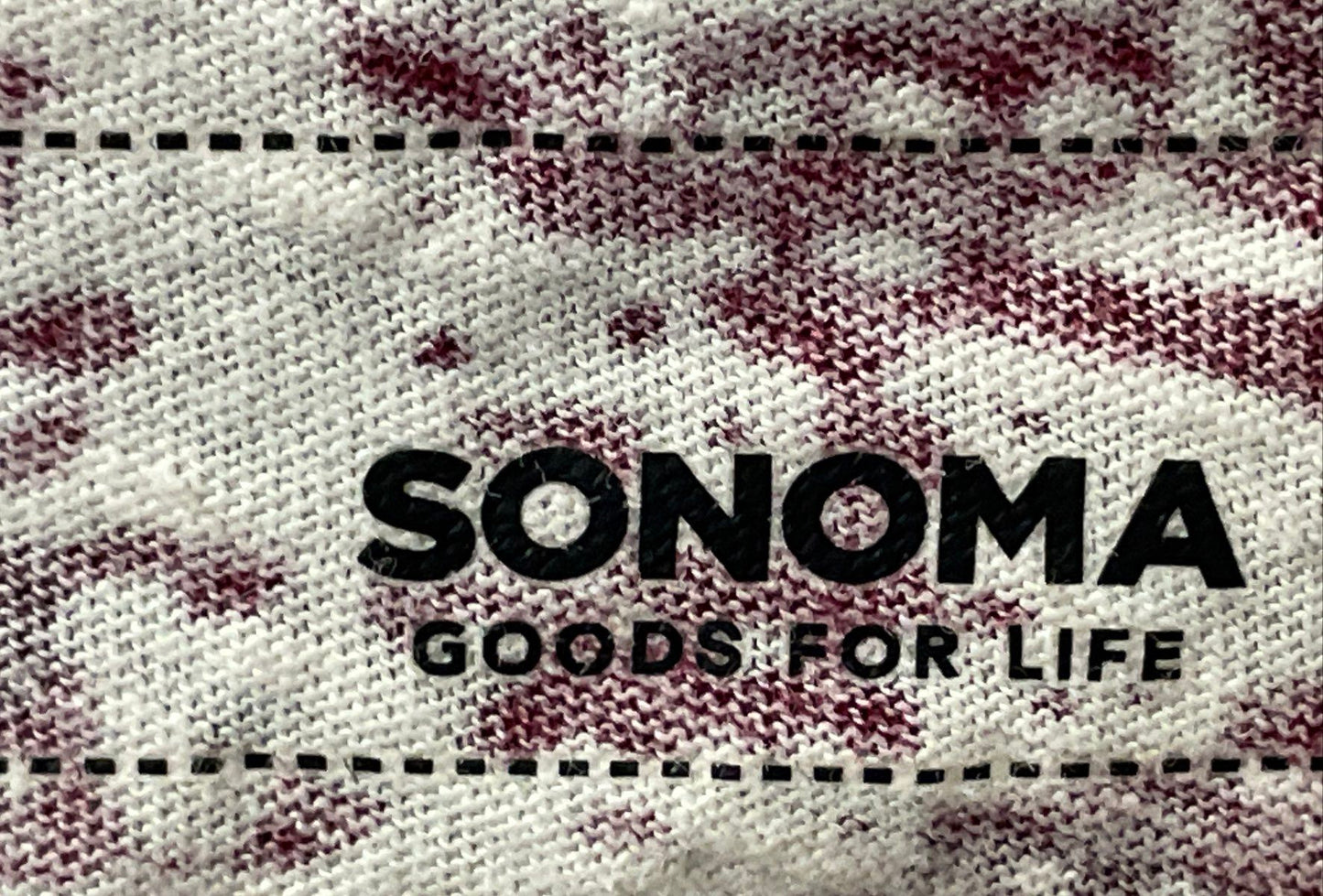 Sonoma Women's Multicolor Medallion Print Long Sleeve Henley Shirt Size M