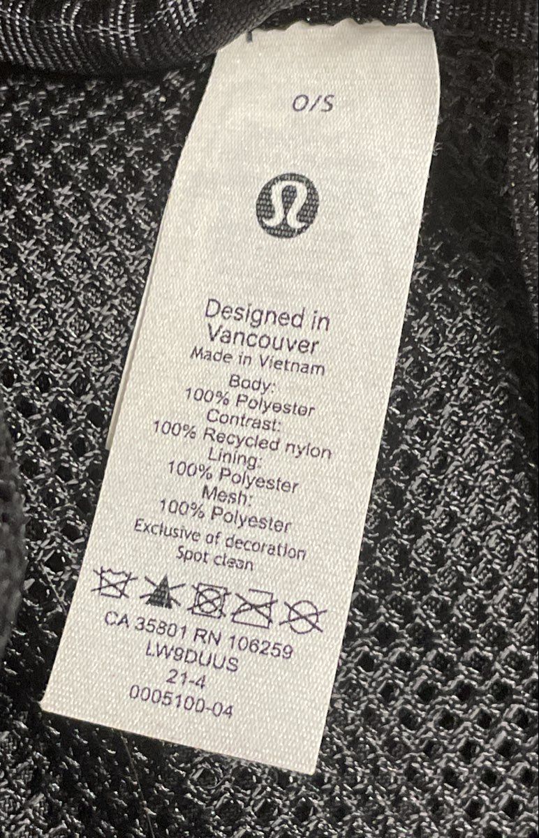 Lululemon Black Fleece Sherpa Everywhere Belt Bag 1L Pouch Silver Hardware