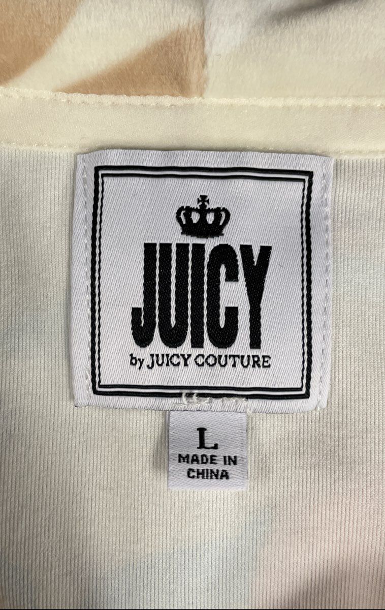 Juicy by Juicy Couture Women's Firework Floral Pebble Velour Hoodie Sz L NWT