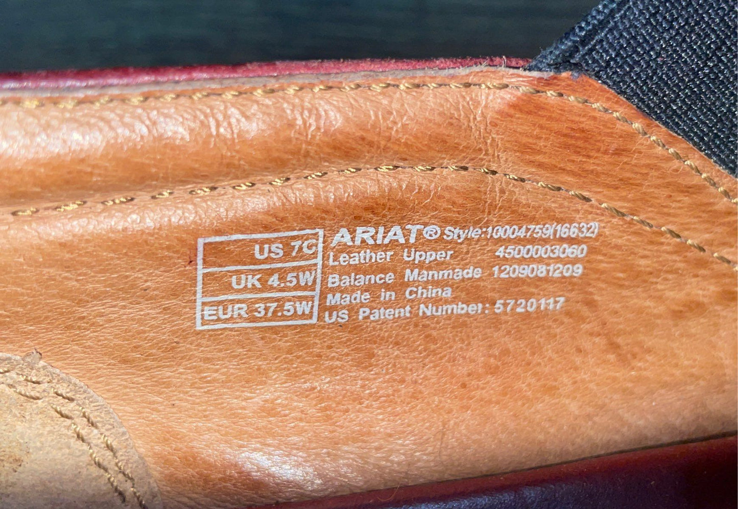 Ariat 10004759 Red Leather Slip On Comfort Clogs Mules Women's Size 7C