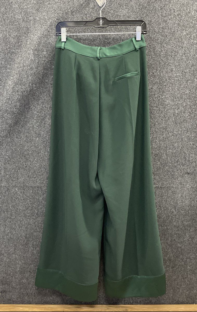 Dixie Women's Dark Green Wide Leg High Waist Trouser Pants Sz S NWT