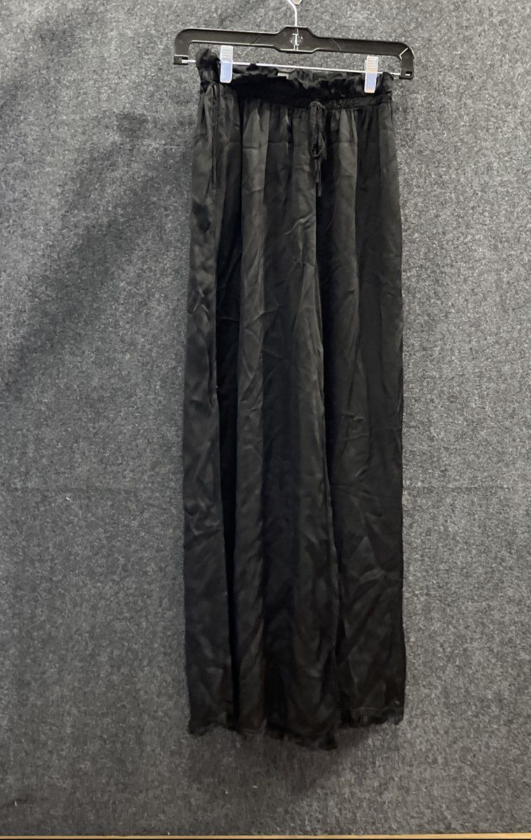 Venti6 Women's Black Palazzo Pants Smocked Waist Wide Leg Sz S NWT