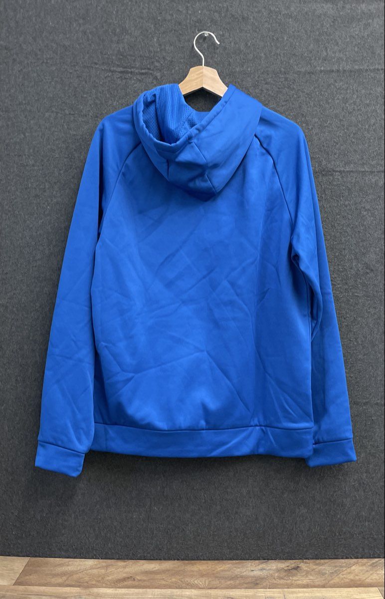 Nike Men's Blue Therma Dri-FIT Hoodie Patterned Swoosh Logo Sz M NWT