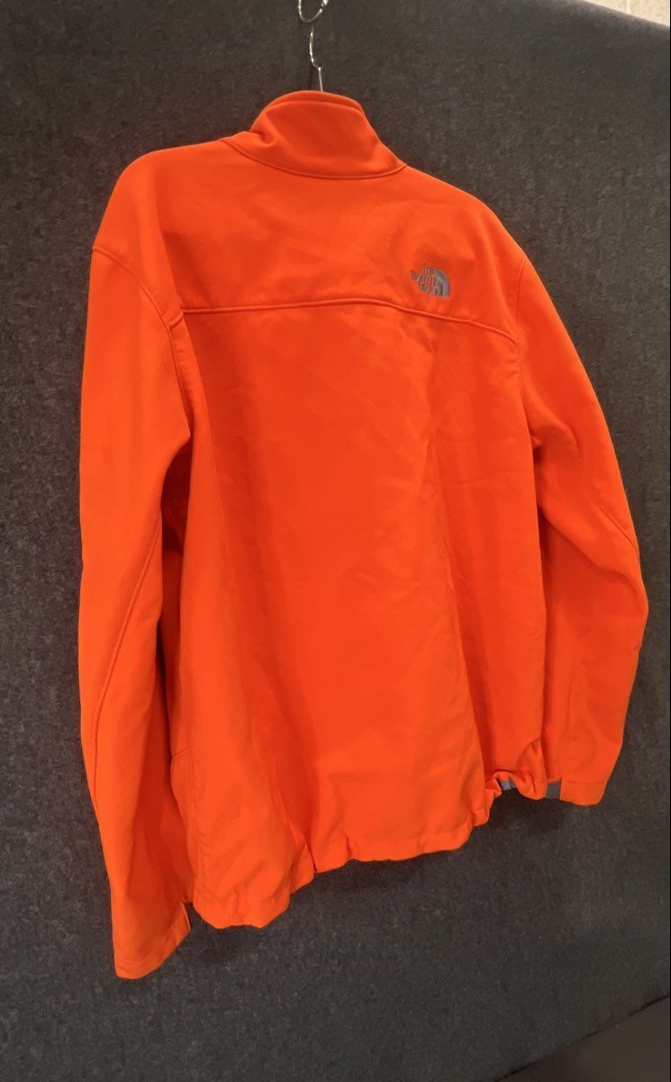 The North Face Men's Apex Bionic Softshell Jacket Orange Full Zip Sz L