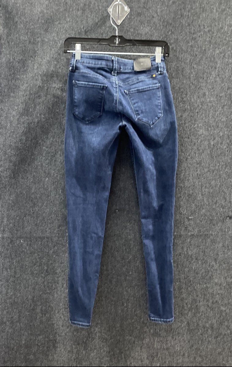 Lucky Brand Women's Blue Skinny Stretch Denim Jeans Sz 0/25 Medium Wash