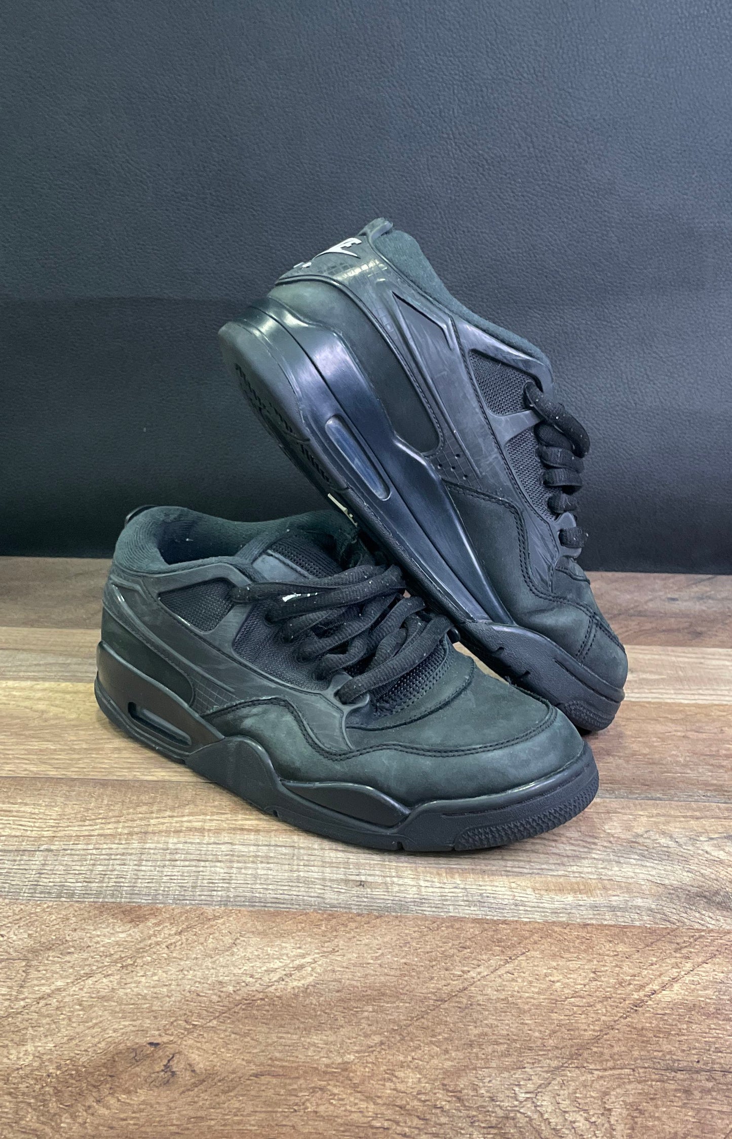 Nike Air Jordan 4 Retro Black Cat Triple Black Men's Sneakers Size 8