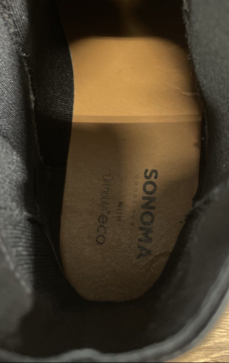 Sonoma Goods For Life Hughh Black Men's Chelsea Boots Size 12