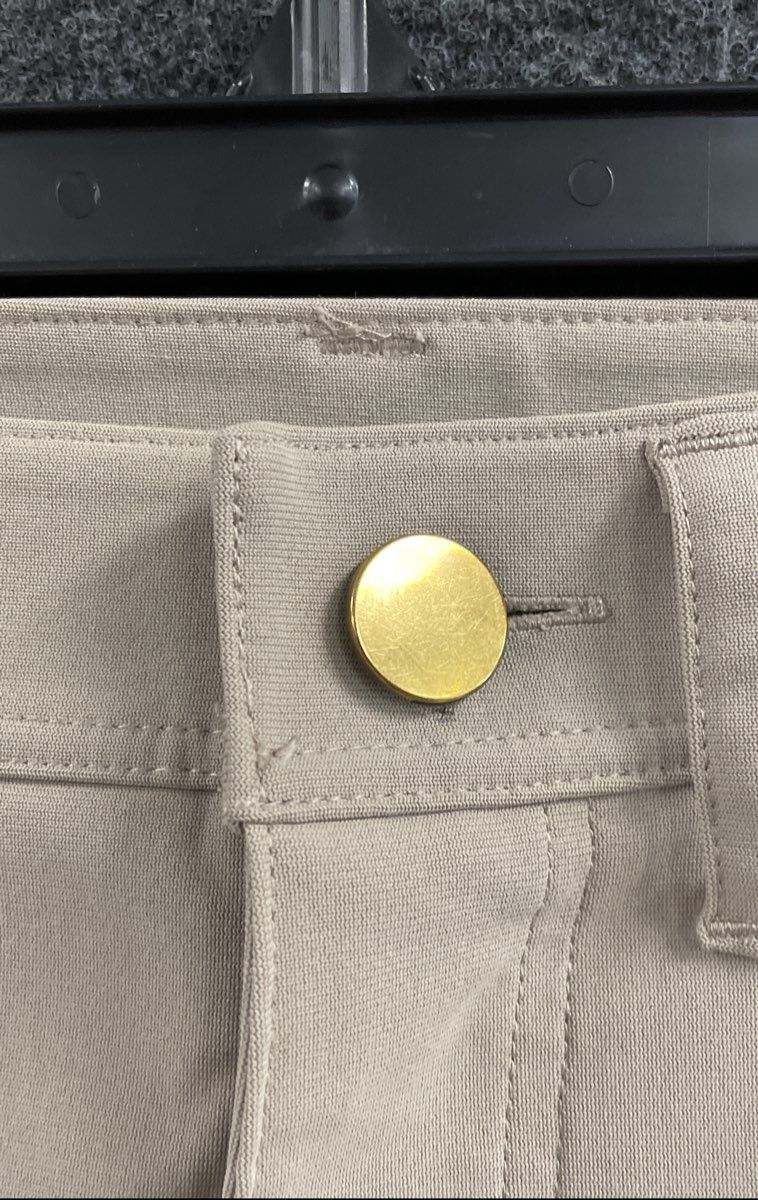 Zella Men's Beige Pyrite Sorona 5-Pocket Performance Tech Pants Sz 36