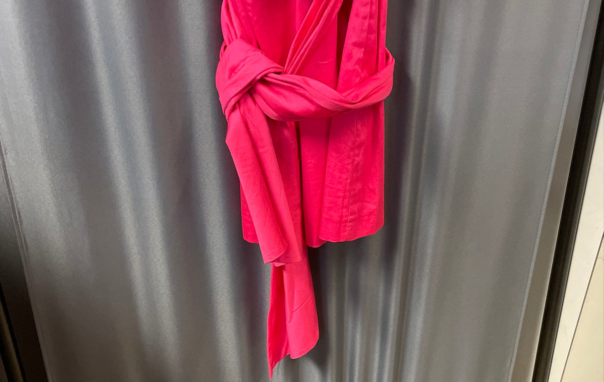 French Connection Women's Raspberry Florida Summer Strapless Sash Dress NWT Sz 4