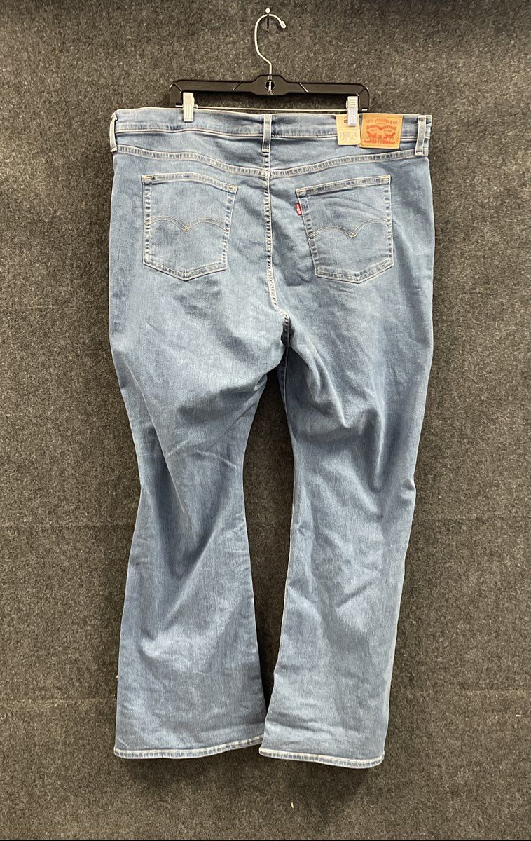 Levi's Women's 726 Flare Jeans Light Wash Stellar Stretch High Rise NWT 24W L