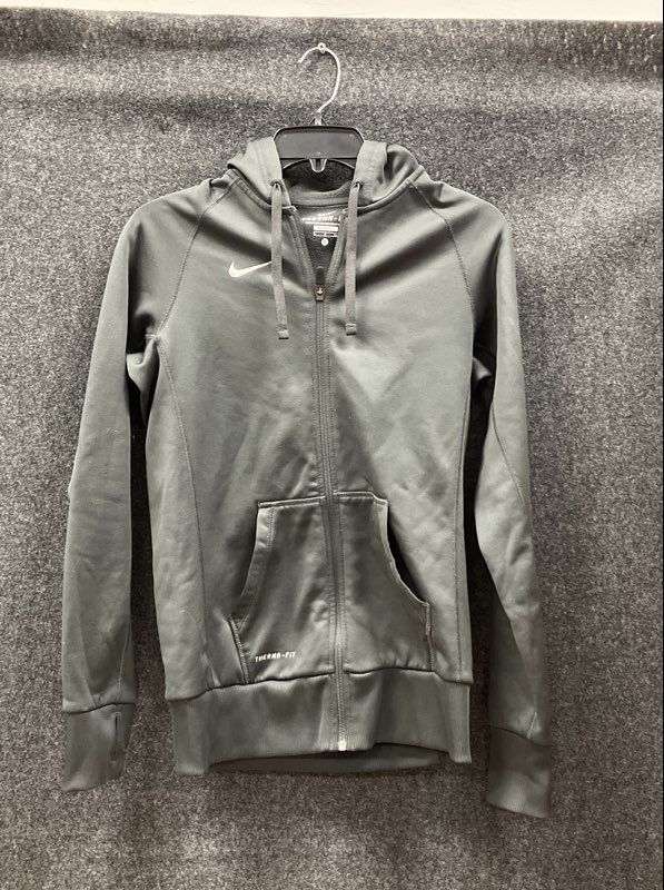 Nike Women's Therma-Fit Full Zip Hoodie Jacket Black Thumbhole Sz S