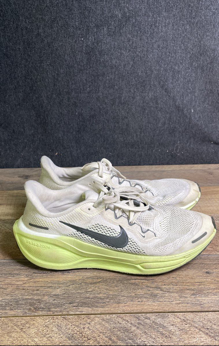 Nike Air Zoom Pegasus 41 White Volt Youth Running Shoes Size 6.5Y