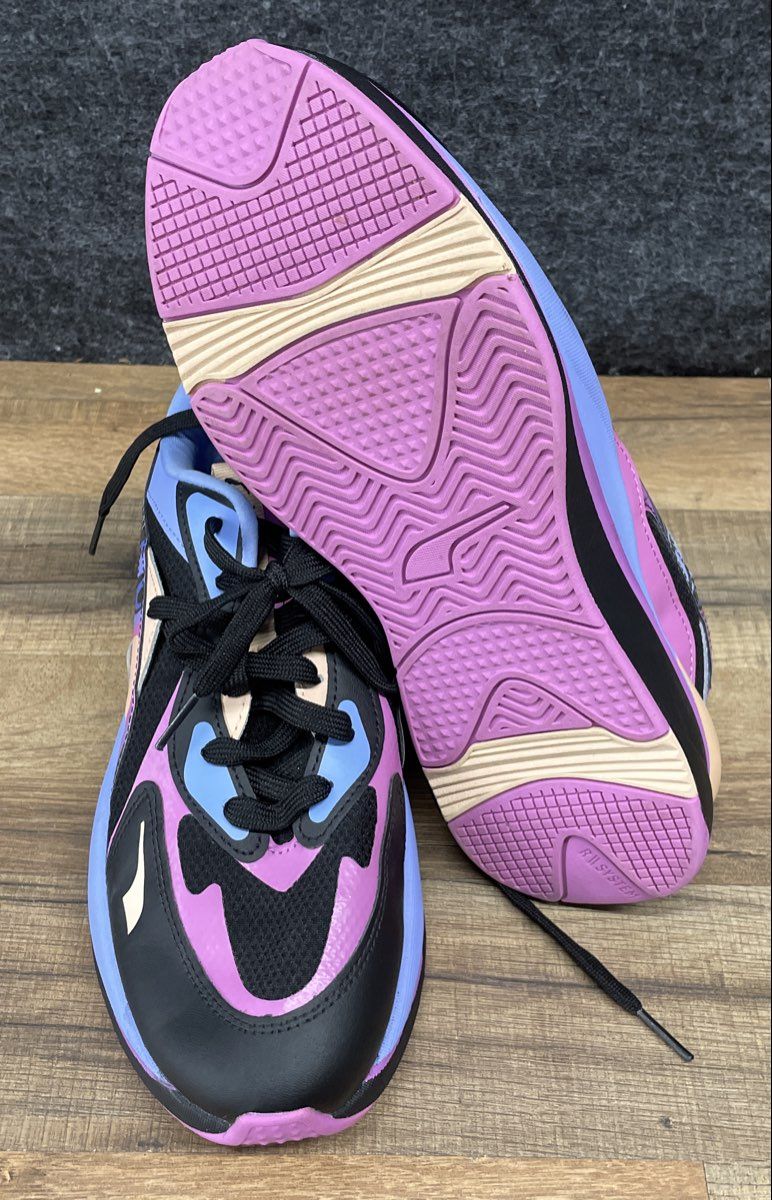 Puma RS Curve Glow Black Blue Purple Women's Sneakers Size 9.5