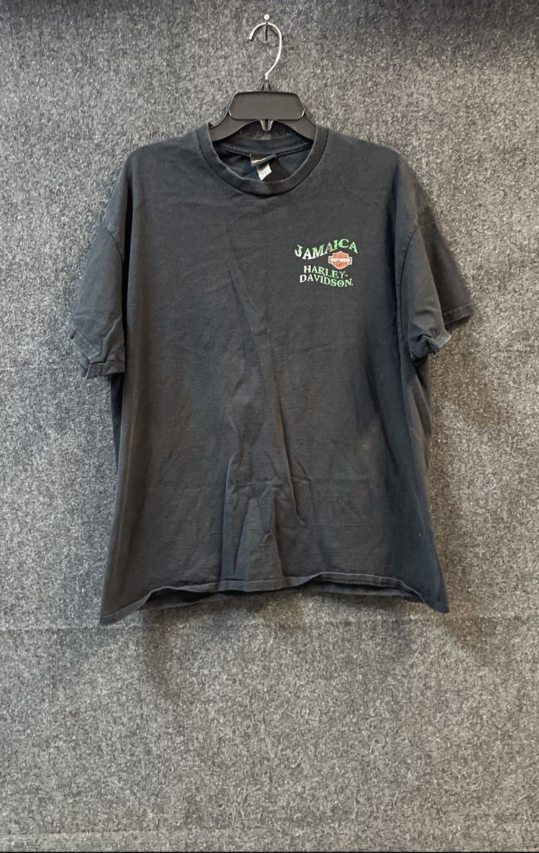 Harley-Davidson Jamaica Graphic T-Shirt Black Short Sleeve Sz XL