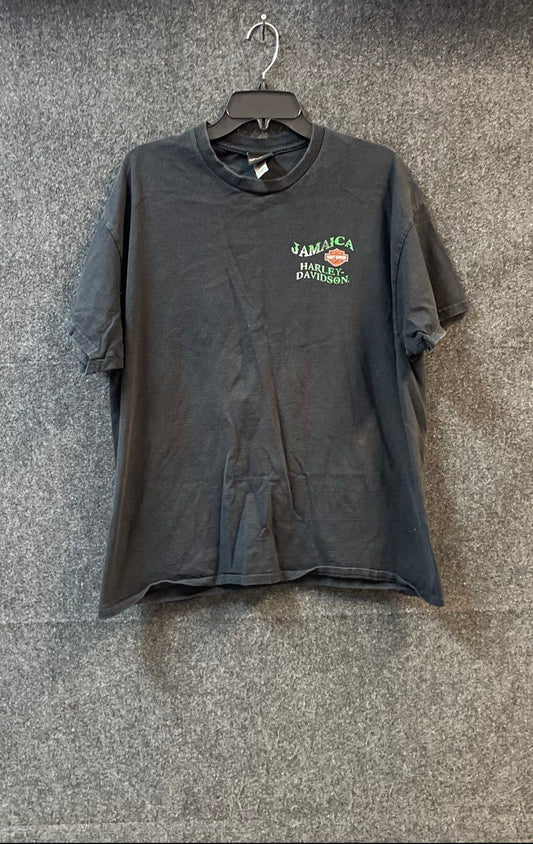 Harley-Davidson Jamaica Graphic T-Shirt Black Short Sleeve Sz XL