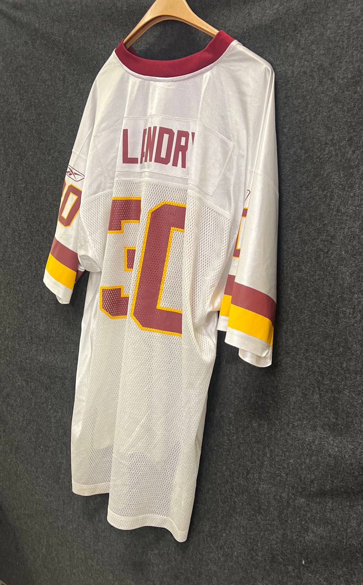 Reebok Men's LaRon Landry Washington Redskins #30 White Replica Jersey Size 2XL