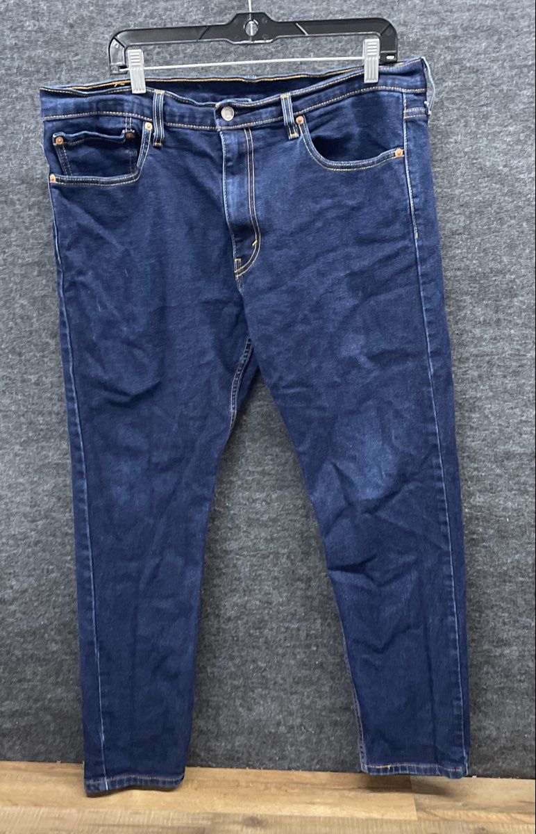 Levi's Men's 512 Slim Taper Blue Denim Jeans Dark Wash 36x30
