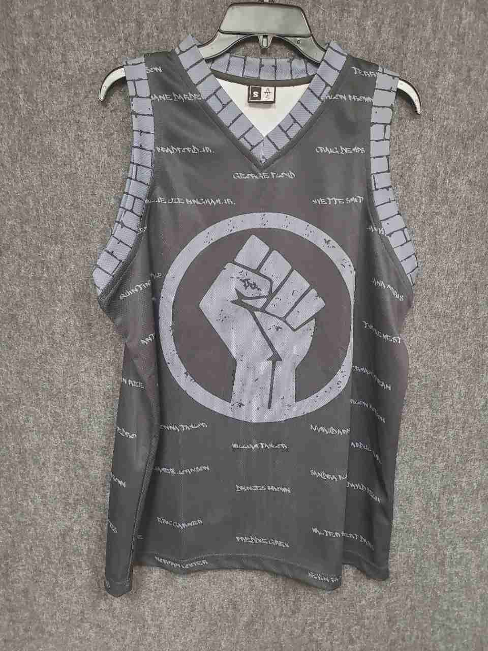 ATM Athletes of the Millennium Men's Black Lives Matter Jersey Tank Top Sz S