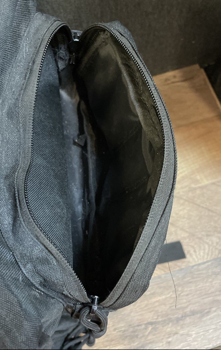 Unbranded Black Tactical Military Style Backpack US Flag MOLLE