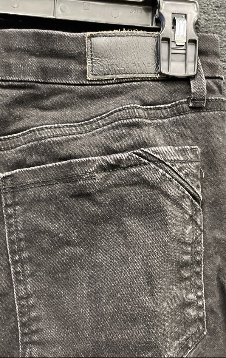 Buckle Black Men's Fit No. 93 Tailored Bootcut Black Faded Stretch Jeans 29x32