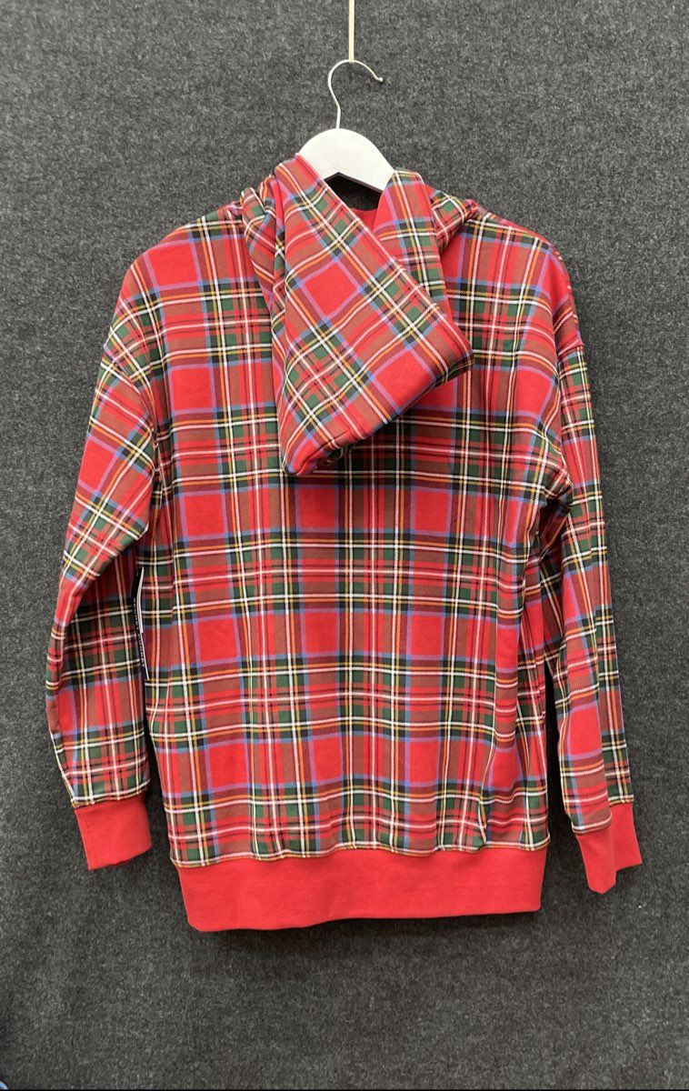Gap Girls Red Plaid Rockland Competitive Dance Pullover Hoodie NWT Size 14-16