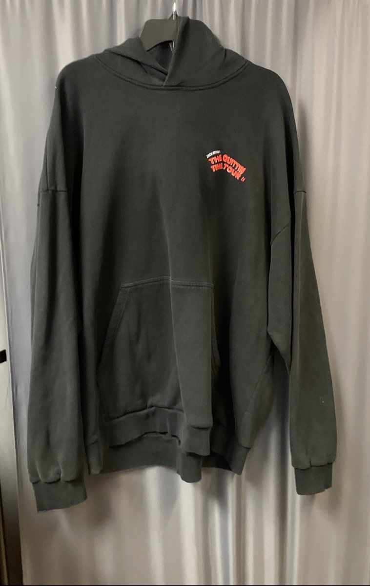 Zach Bryan The Quittin Time Tour 2024 Hoodie Black Concert Sweatshirt Sz XXL