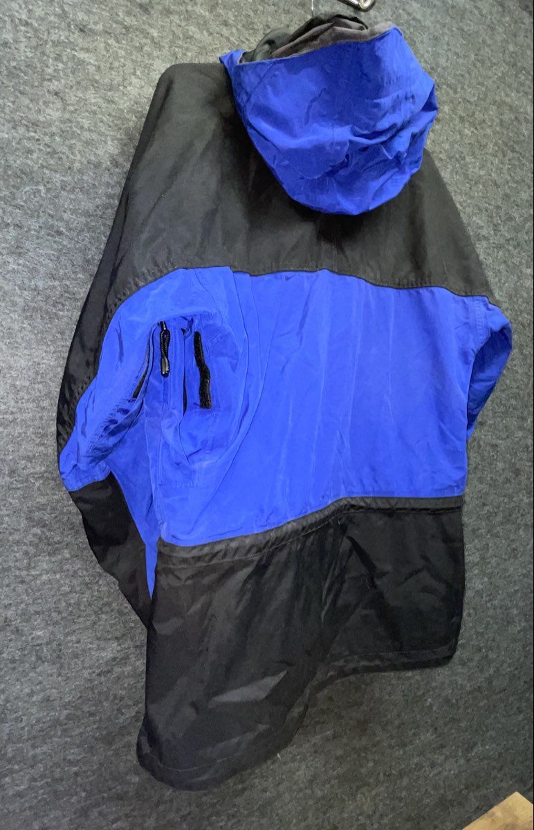 Vintage 90s Solstice Men's Blue Black Hardwear Ski Jacket Parka Hooded Sz S