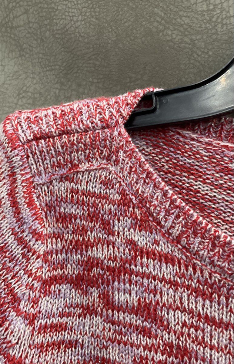 Apt. 9 Women's Pink Marled Knit Crewneck Long Sleeve Pullover Sweater Size XS