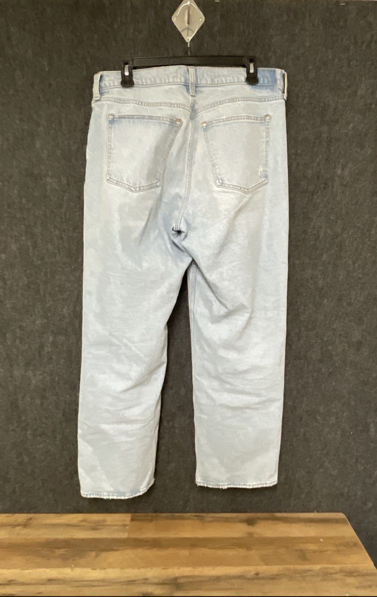 Abercrombie & Fitch Women's Light Wash Curve Love Baggy Low Rise Jeans 30/10R