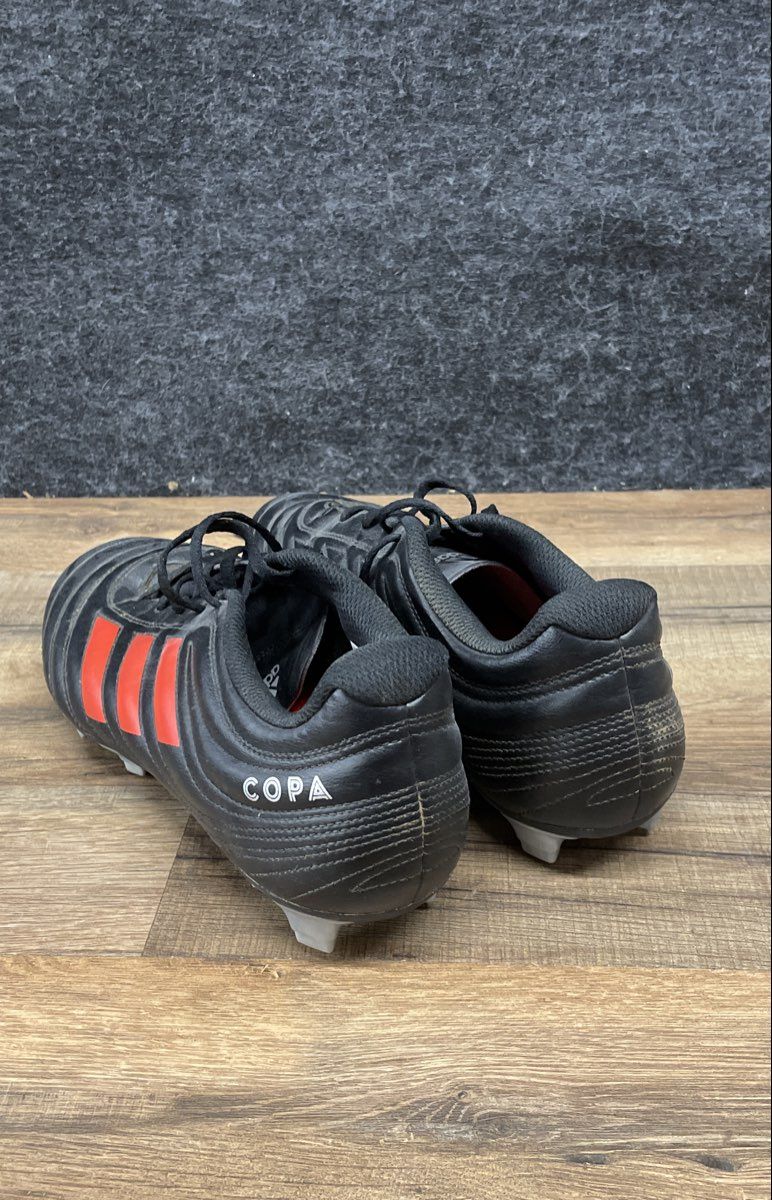 Adidas Copa 19.4 FG Core Black Solar Red Soccer Cleats Size 9.5