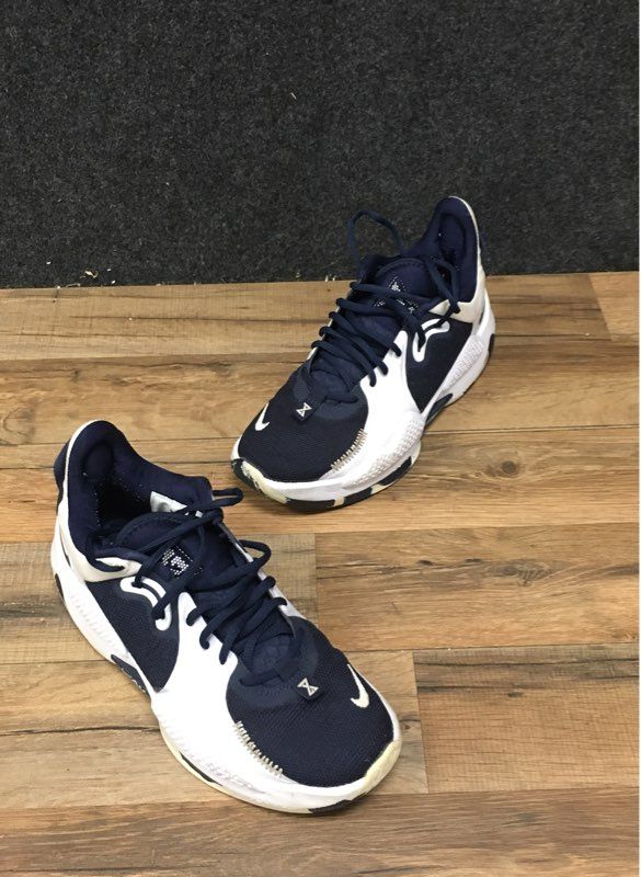 Nike PG 5 DA7758-401 Navy White Basketball Shoes Size 7.5