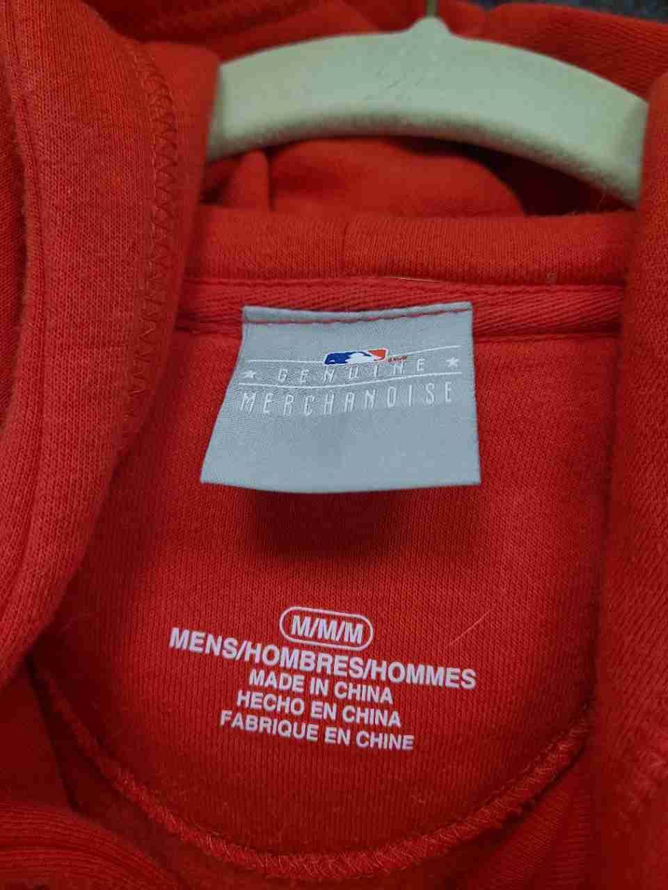 MLB Men's Red Washington Nationals 2019 World Series Champions Hoodie Sz M