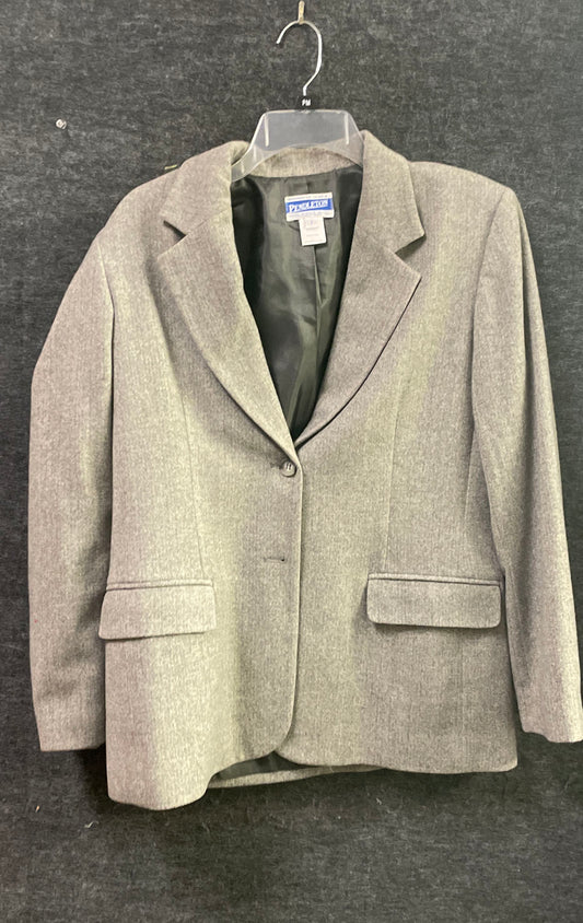 Vintage 90s Pendleton Herringbone Virgin Wool Blazer Made in USA Sz 8