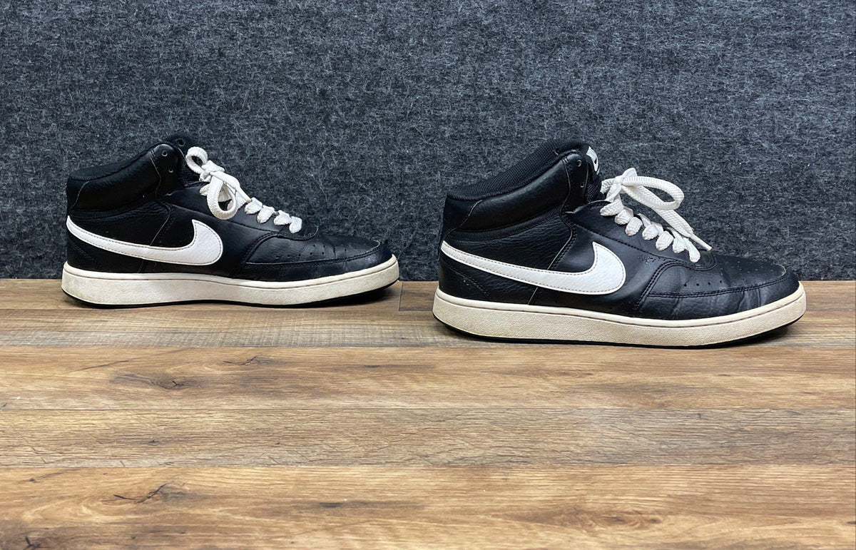 Nike Court Vision Mid Black White Sneakers Size 9 CD5466-001