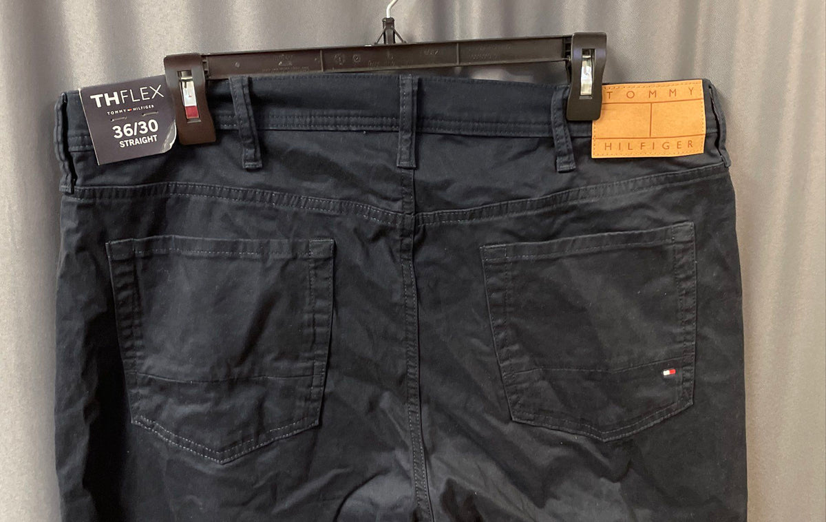 Tommy Hilfiger Men's Dark Blue TH Flex Straight Fit Stretch Slacks NWT 36x30