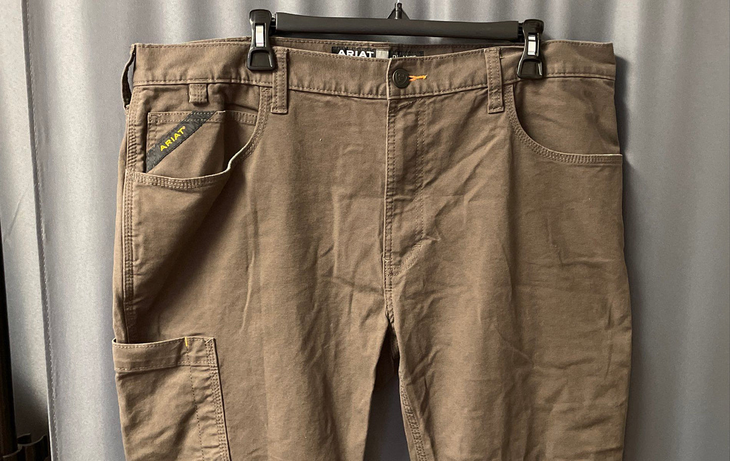 Ariat Men's Brown Rebar M4 Relaxed Straight Work Utility Pants Size 38x32
