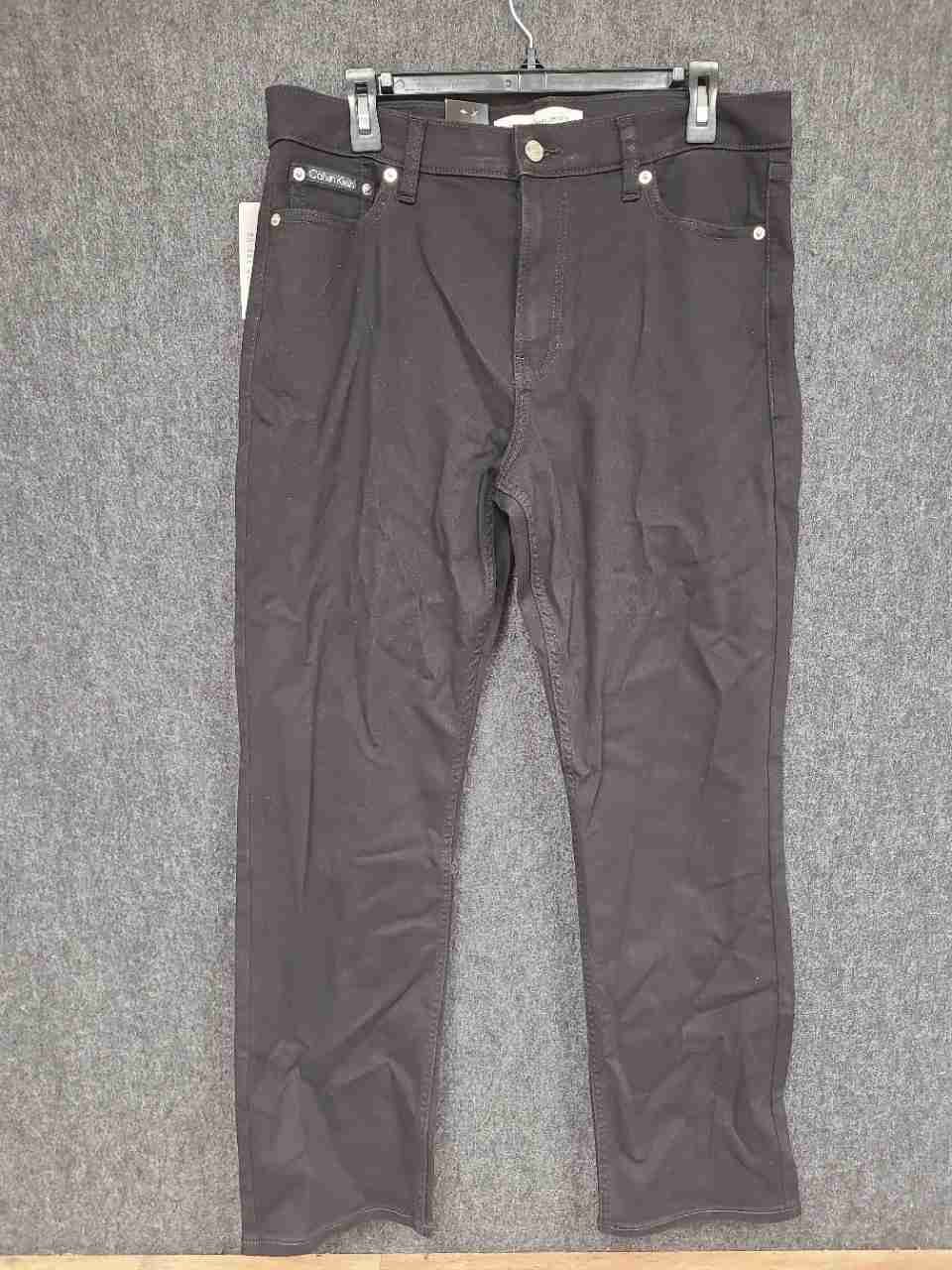 Calvin Klein Jeans Men's Classic Black Stretch Denim Jeans NWT Sz 34x30