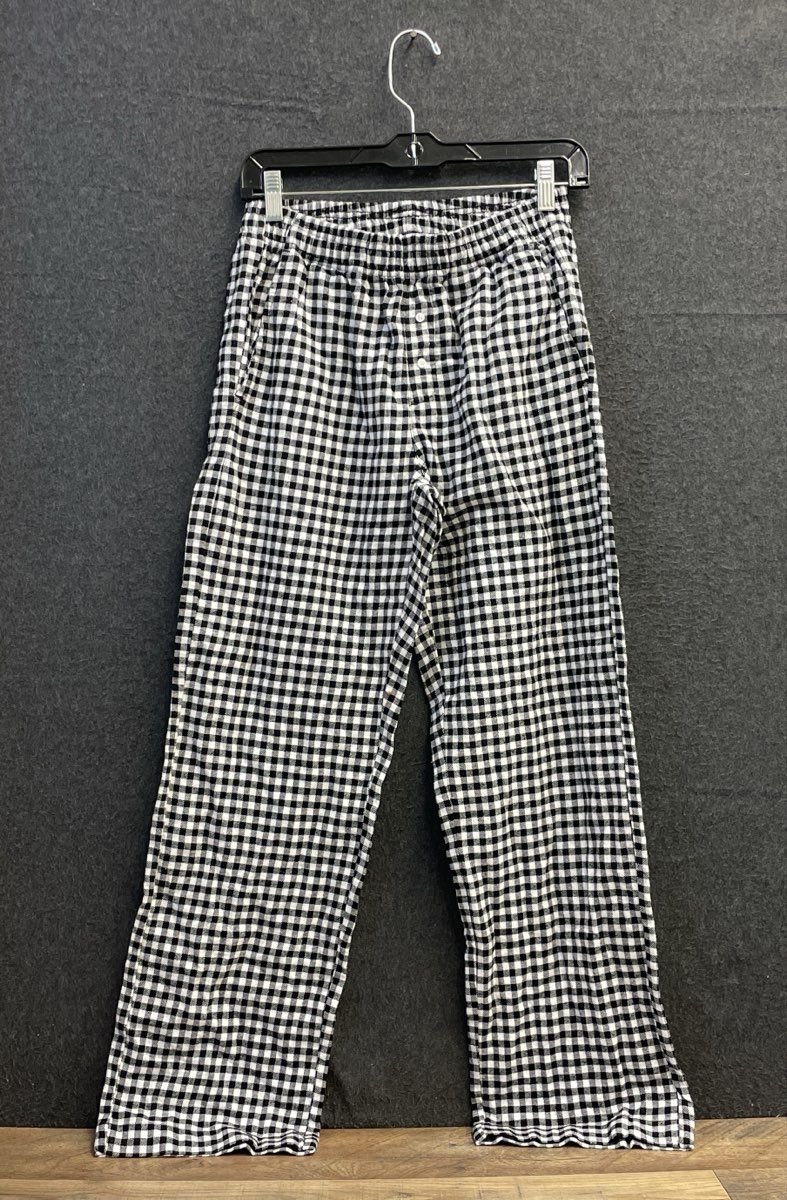 Gap Men's Black White Checkered Gingham Cotton Pajama Lounge Pants NWT Sz XS