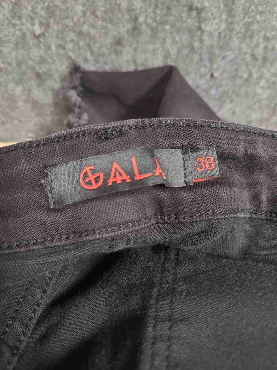 Gala Men's Black Tactical Multi-Pocket Acid Wash Cargo Denim Shorts Size 38